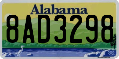 AL license plate 8AD3298