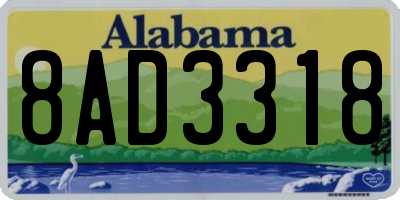 AL license plate 8AD3318