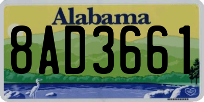 AL license plate 8AD3661
