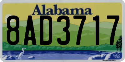 AL license plate 8AD3717
