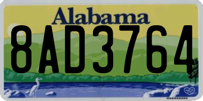 AL license plate 8AD3764