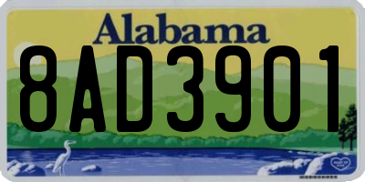 AL license plate 8AD3901