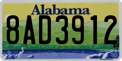 AL license plate 8AD3912