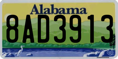 AL license plate 8AD3913