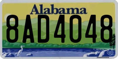 AL license plate 8AD4048