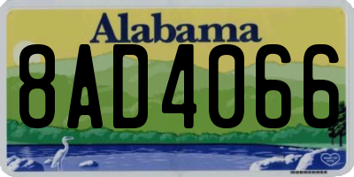 AL license plate 8AD4066