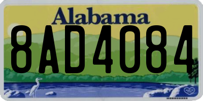 AL license plate 8AD4084