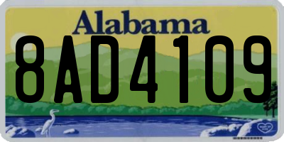 AL license plate 8AD4109