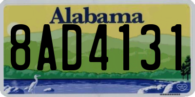 AL license plate 8AD4131