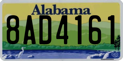 AL license plate 8AD4161