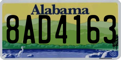 AL license plate 8AD4163