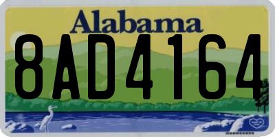 AL license plate 8AD4164