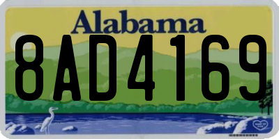 AL license plate 8AD4169