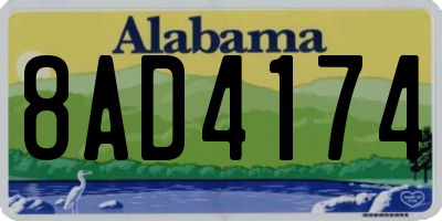 AL license plate 8AD4174