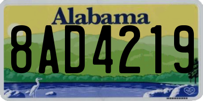 AL license plate 8AD4219