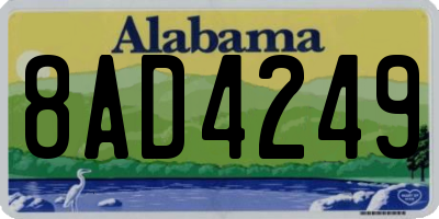 AL license plate 8AD4249