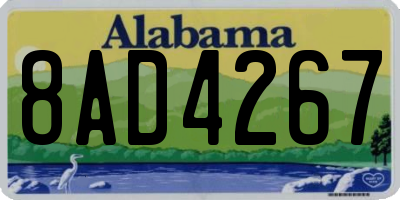 AL license plate 8AD4267