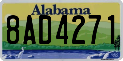 AL license plate 8AD4271
