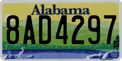AL license plate 8AD4297
