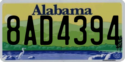 AL license plate 8AD4394