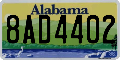 AL license plate 8AD4402