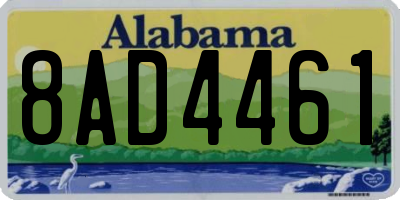 AL license plate 8AD4461