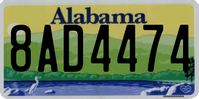 AL license plate 8AD4474