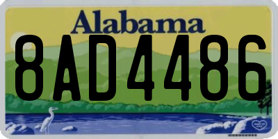 AL license plate 8AD4486