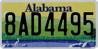 AL license plate 8AD4495