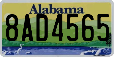 AL license plate 8AD4565