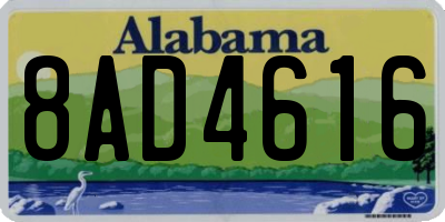 AL license plate 8AD4616