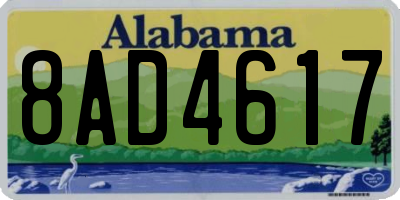 AL license plate 8AD4617