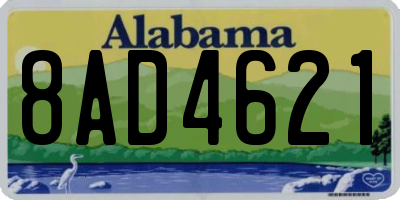 AL license plate 8AD4621