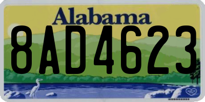 AL license plate 8AD4623