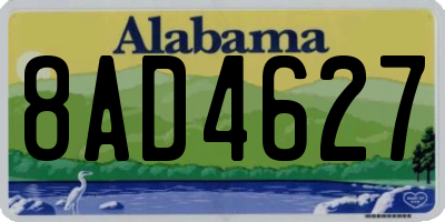 AL license plate 8AD4627