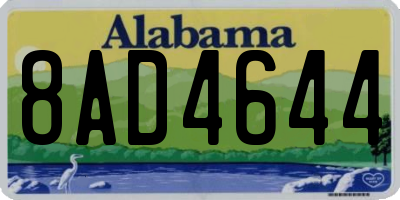 AL license plate 8AD4644