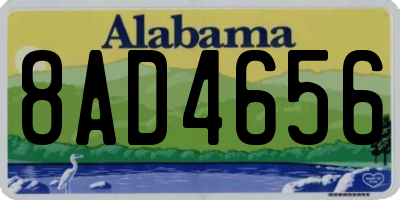 AL license plate 8AD4656