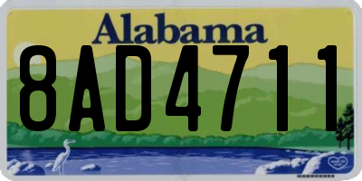 AL license plate 8AD4711