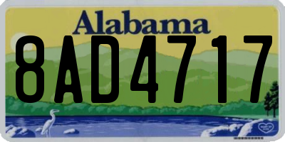 AL license plate 8AD4717