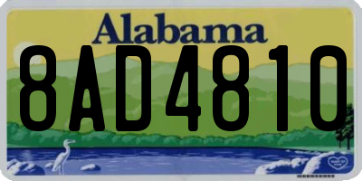 AL license plate 8AD4810