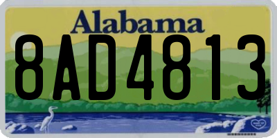 AL license plate 8AD4813