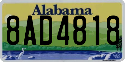 AL license plate 8AD4818