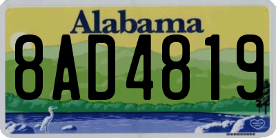 AL license plate 8AD4819