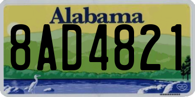 AL license plate 8AD4821