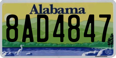 AL license plate 8AD4847