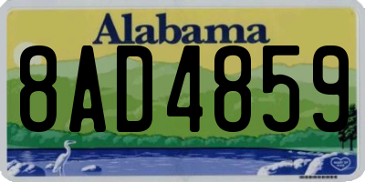 AL license plate 8AD4859