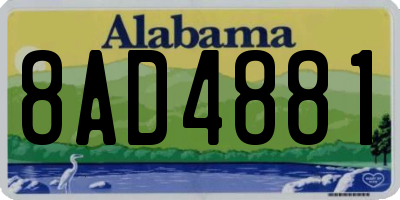 AL license plate 8AD4881