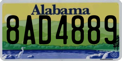 AL license plate 8AD4889