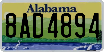 AL license plate 8AD4894