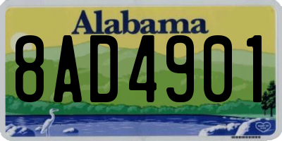 AL license plate 8AD4901